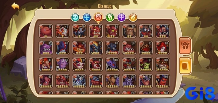 Idle Heroes có hơn 200 anh hùng đa dạng