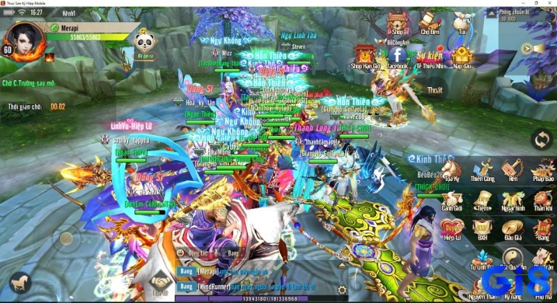 Game Thục Sơn Kỳ Hiệp Mobile có lối chơi MMORPG đẹp mắt