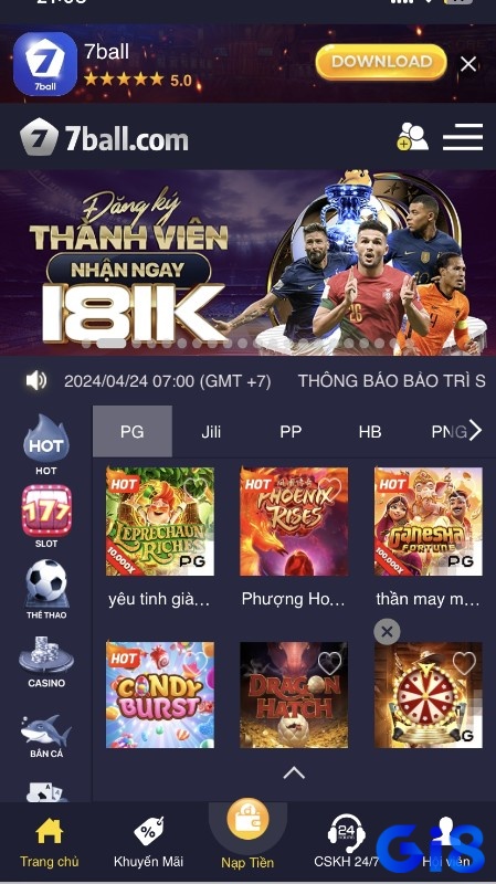 Slot game đa dạng với nhiều giải Jackpot khủng cho cược thủ